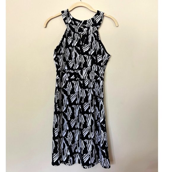 Banana Republic | Dresses | Banana Republic Dress Womens Black White  Sleeveless Casual Midi Summer Ladies P | Poshmark